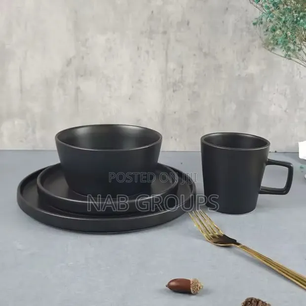 4-Piece European Matte Dinner Set - 1