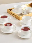 Ceramic Cup & Saucer Set (8 Pairs) - 1