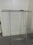 Double Rod Adjustable Rolling Garment Rack - 2