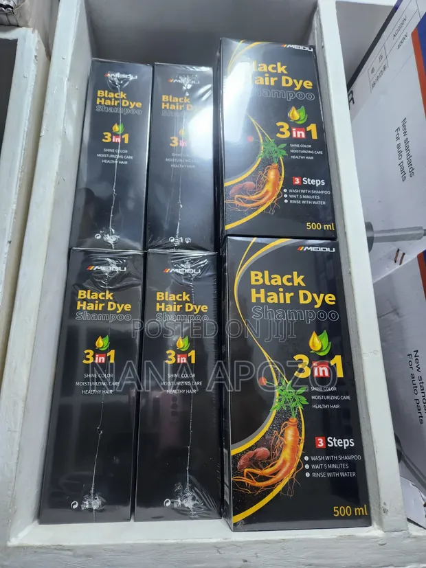 Black Hair Dye Shampoo 3-in-1 - 1