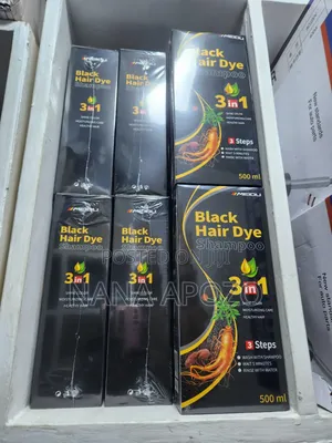 Black Hair Dye Shampoo 3-in-1