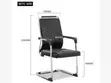 Conference/Waiting/Guest Leather Chairs - Black - 1