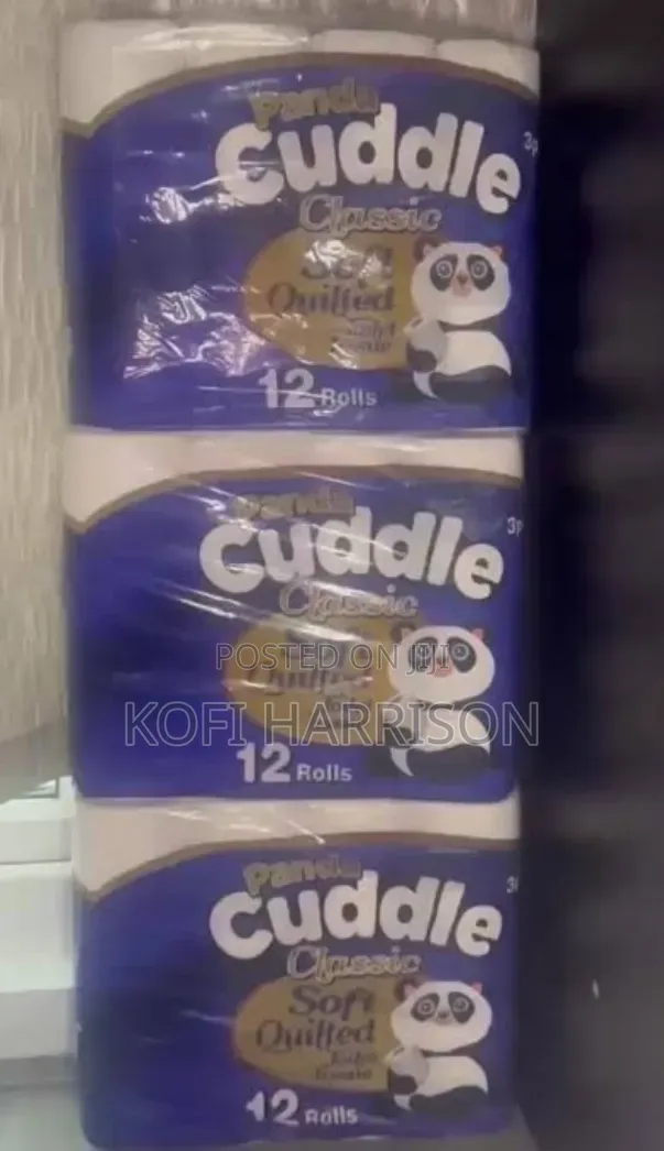 Panda Cuddle Toilet Rolls - Pack of 12 - 1