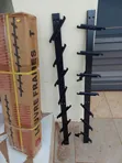 Adjustable Black Aluminum Louvre Window Side Rails - 2