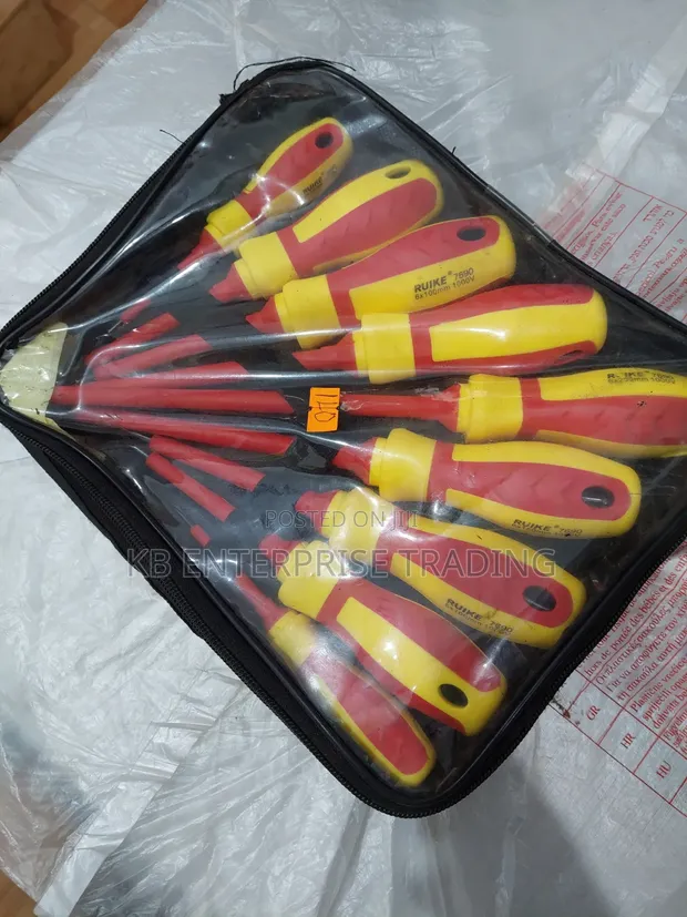 Ruike Insulated 1000V Screwdriver Set with Case - 1