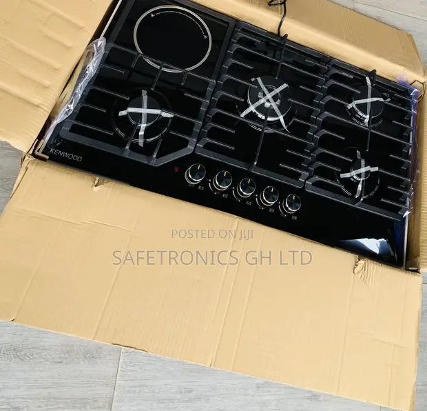 Authentic Sleek Kenwood 90cm 4+1 Black Inbuilt Hob - 1