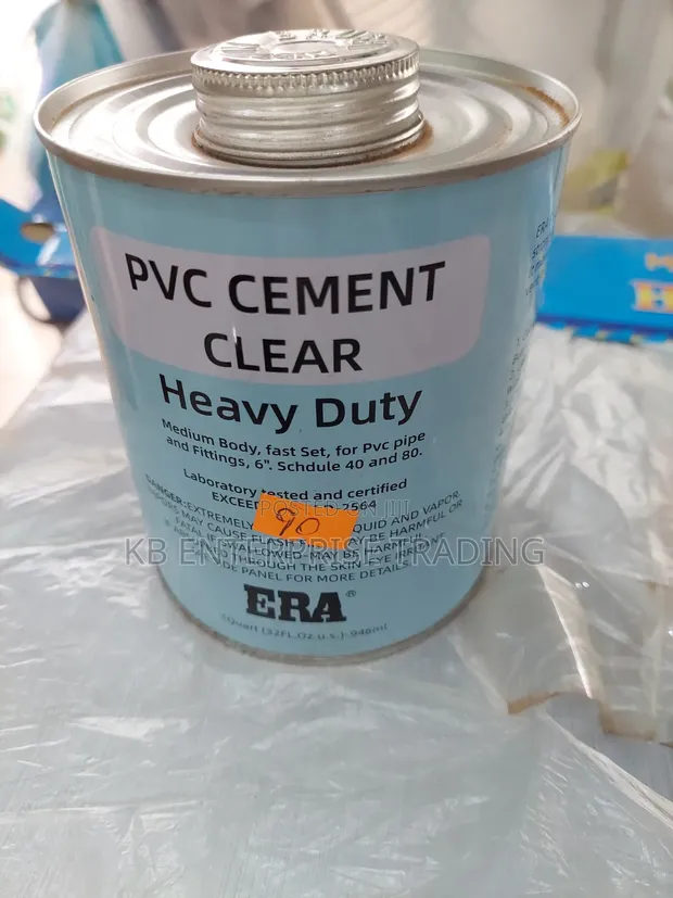 ERA Heavy Duty Clear PVC Cement (1 Quart) - 1