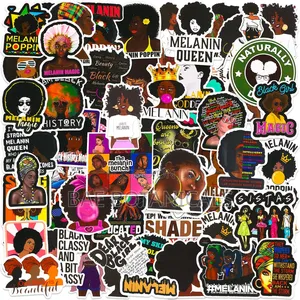 Melanin Theme Aesthetic Stickers for Bundles & Gift Sets
