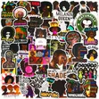 Melanin Theme Aesthetic Stickers for Bundles & Gift Sets - 1