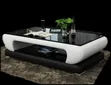 Modern Luxury Glass-Top 2-Tier Coffee Table - 1