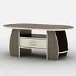 Modern Luxury Double-Layer Coffee Table - 1