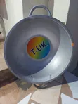 T-UK Heavy-Duty Galvanized Steel Construction Head Pan - 1