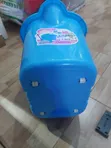 Blue Plastic Mop Bucket with Integrated Wringer - 4