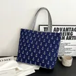 Stylish Gray Canvas Tote Bag - 4