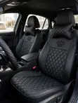Crown Car Seat Covers - Grey/Black & Full Black - 2