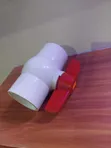 PVC Ball Valve with Red Handle - 2