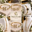 Open Cuff Bangle Bracelet - 1
