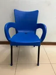 Relax Plastic Chairs with Metal Legs - 4