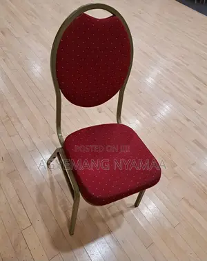 190 Used Banquet Chairs - Red Fabric