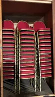 190 Used Banquet Chairs - Red Fabric - 2