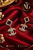 Statement Gold-Plated Stainless Steel Earrings - 2