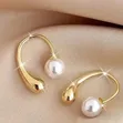 Statement Gold-Plated Stainless Steel Earrings - 4