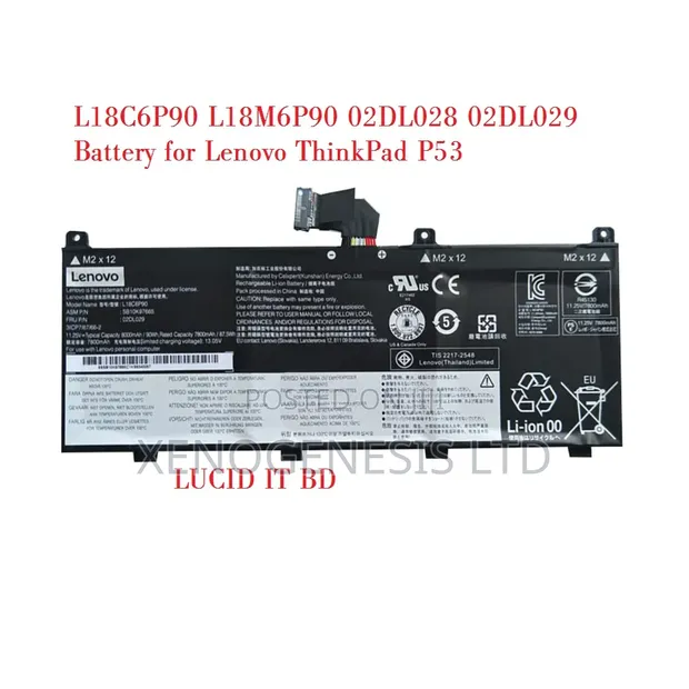 Lenovo ThinkPad P53 Laptop Battery L18M6P90 - 1