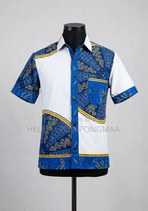 Men's Multi-Color Turn-Down Collar Short Sleeve Shirt