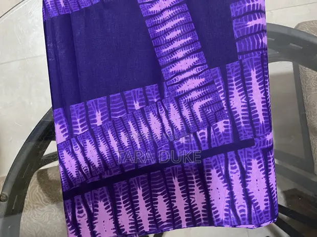African Print Tie and Dye Fabric - 6 Yards - 1