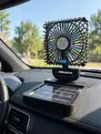 Solar Car Dashboard Fan - Solar + USB Charging - 1