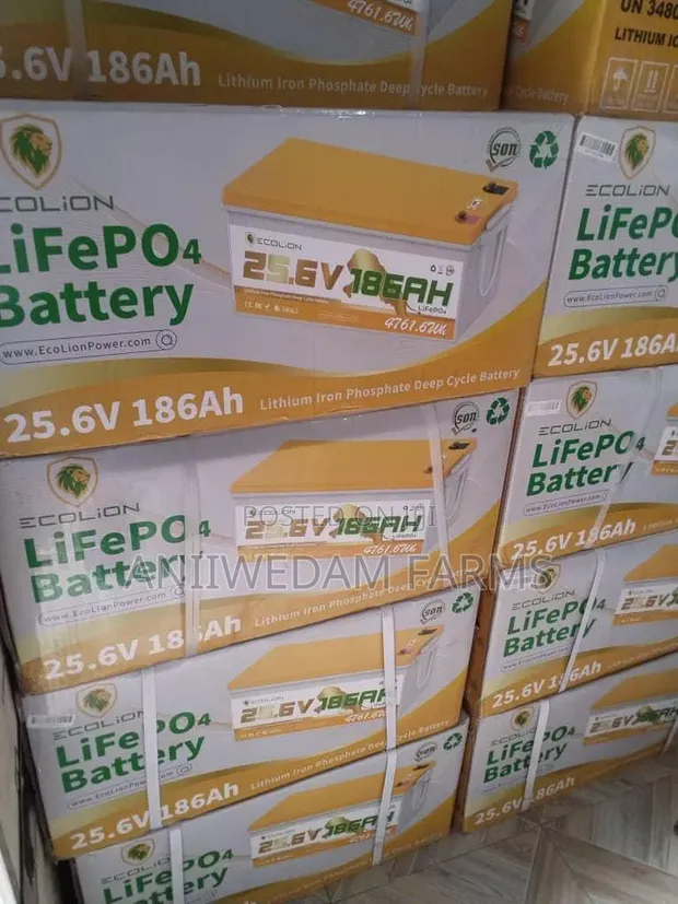 25.6V 186Ah (4.7kWh) Lithium Battery - 1