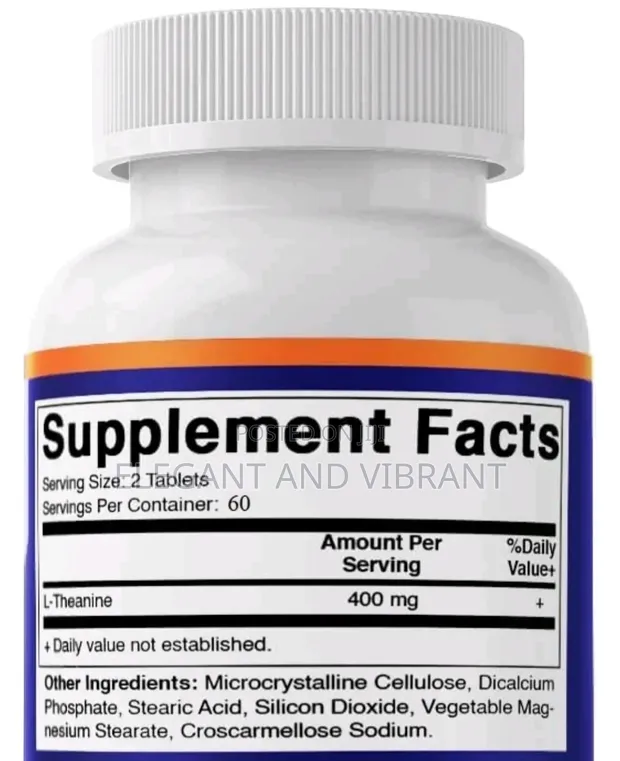 L-Theanine Supplement 400mg - 120 Capsules - 1