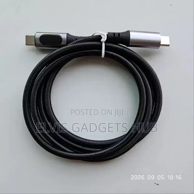 Type-C to Type-C Cable 100W PD Fast Charging USB-C Display Cable - 1