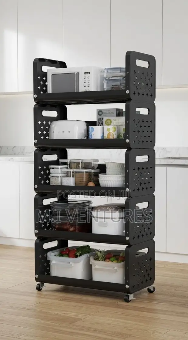 5-Tier Multi-Purpose Mobile Storage Rack - 1