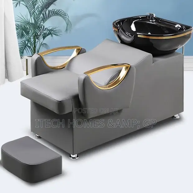 Brand New Salon Hair Wash Basin with Leg Rest - 1