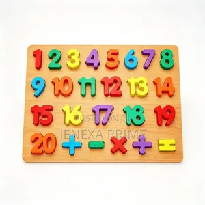 Wooden Number Learning Puzzle Board