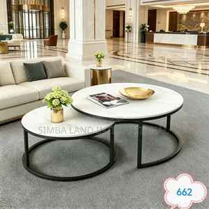 Modern Marble-Top Coffee Table