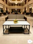 Modern Marble-Top Coffee Table - 2