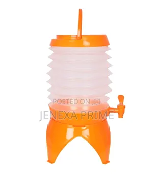 Collapsible Beverage Dispenser - White & Orange