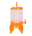 Collapsible Beverage Dispenser - White & Orange - 1