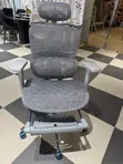 Grey Ergonomic Office Chair with Footrest - 5