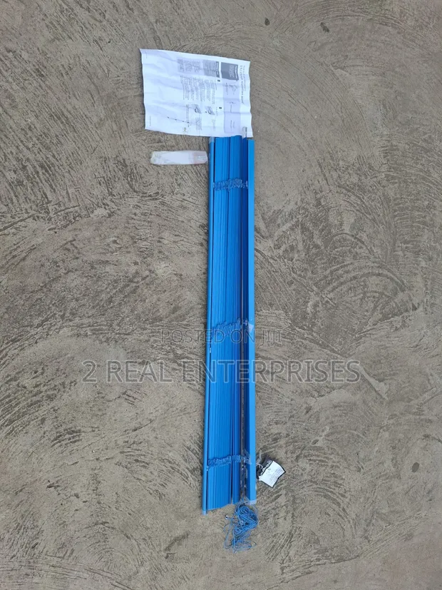 100cm Blue Aluminum Venetian Window Blind with Fittings - 1
