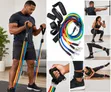 Resistance Band Set - Full Body Home Workout Fitness Kit - 3