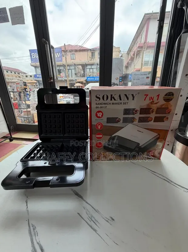 Sokany 7-in-1 Sandwich Maker Set SK-08137 - 800W - 1