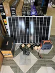 Fibon 550W Electric & Solar Power Station with 150W Panel + 4 Bulbs - 1