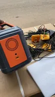 Fibon 550W Electric & Solar Power Station with 150W Panel + 4 Bulbs - 2