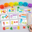 Kids Numbers Cognitive Operation Beads Matching Game - 2
