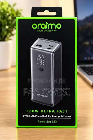Oraimo PowerJet 130W 27600mAh Fast Charging Power Bank
