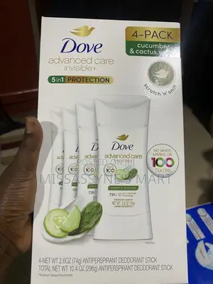 Dove Advanced Care Invisible+ Antiperspirant - Cucumber & Cactus Water (4-Pack)