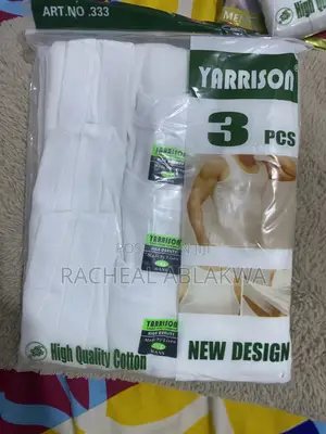 Yarrison Cotton Singlets - 3XL, White